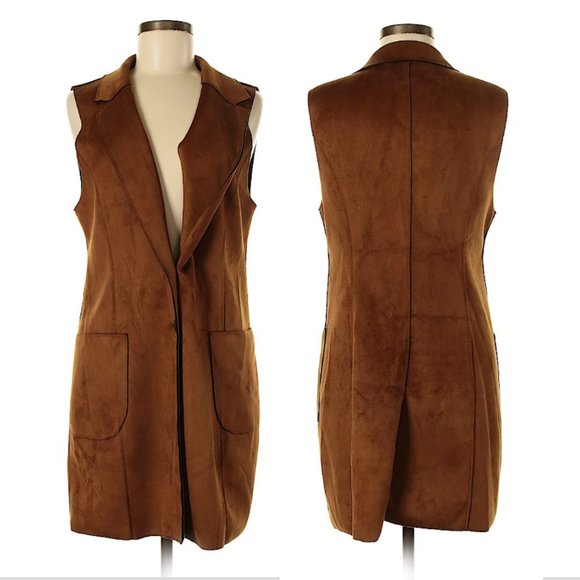 Lemon Tart Jackets & Blazers - NWT Lemon Tart Etseri Faux Suede Vest